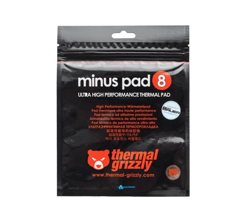 Термопрокладка 30x30x0.5мм Thermal Grizzly Minus Pad 8Вт/(м*К) 