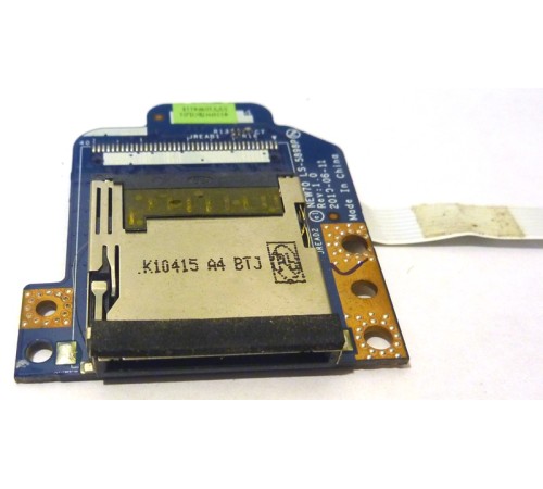 *Б/У* Картридер со шлейфом для ноутбука Packard Bell TK81; Acer Aspire 5552G 5741 5742G (LS-5898P)