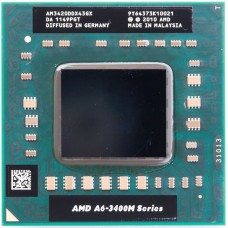 Процессор для ноутбука AMD A6-3400M AM3400DDX43GX Socket FS1 1.4 GHz, с разбора [A6-3400M]