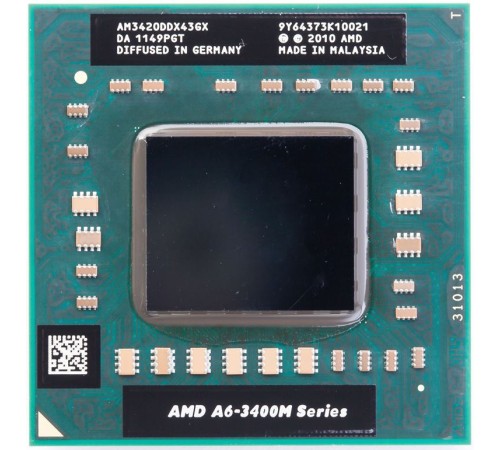 Процессор для ноутбука AMD A6-3420M AM3420DDX43GX Socket FS1 1.5 GHz, с разбора