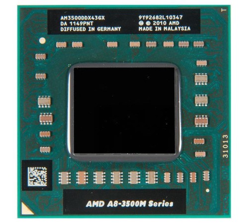 Процессор для ноутбука AMD A8-3500M AM3500DDX43GX Socket FS1 1.5 GHz, с разбора