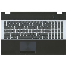 Клавиатура (топ-панель) для ноутбука Samsung RC530  (RU) черная [10045]