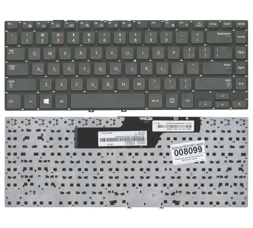 Клавиатура для ноутбука Samsung 355V4C-S01 (RU) черная