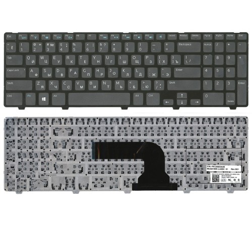 Клавиатура для ноутбука Dell Inspiron 15R 3521 3537 5421 5521 5535 (RU) черная