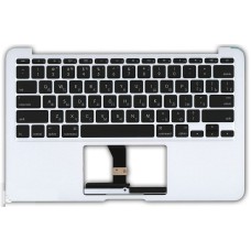 Клавиатура для ноутбука Apple MacBook Air A1466 2012+ топ-панель (RU) черная