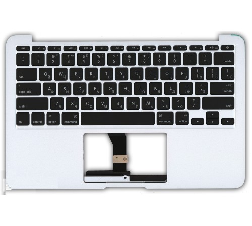 Клавиатура для ноутбука Apple MacBook Air A1466 2012+ топ-панель (RU) черная