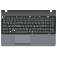 Клавиатура для ноутбука Samsung NP300E5C 300E5C NP300E5C-U02RU BA75-03502N (RU) черная топ-кейс черный