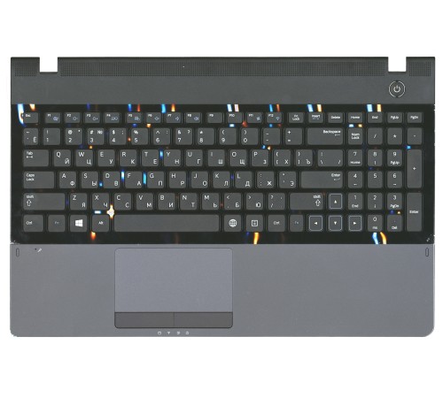 Клавиатура для ноутбука Samsung NP300E5C 300E5C NP300E5C-U02RU BA75-03502N (RU) черная топ-кейс черный