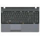 Клавиатура для ноутбука Samsung NP300E5C 300E5C NP300E5C-U02RU BA75-03502N (RU) черная топ-кейс черный