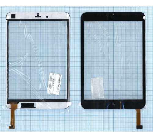 Сенсорное стекло (тачскрин) для планшета Fly Flylife Connect 7.85 3G Slim черный [T00130]