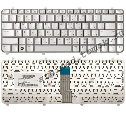 Клавиатура для ноутбука HP Pavilion DV5-1000 (RU) серебряная