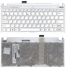 Клавиатура (топ-панель) для ноутбука Asus Eee 1015 x101 RU белая, топ-панель [10130]