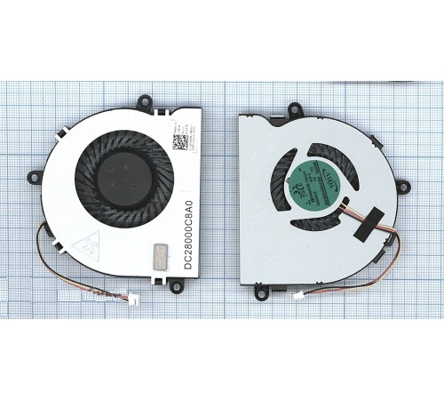 Вентилятор (кулер) для ноутбука DELL Inspiron 15 3521 i15RV-1667BLK 15.6", 3 pin