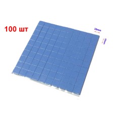 Термопрокладка силикон 100x100x1мм с нарезкой 10x10мм, 1.2-2.0Вт/(м*К) [EE1001N-X]