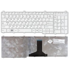 Клавиатура для ноутбука Toshiba Satellite C650, C660, C670, C750, L650, L670, L750, L770 (RU) белая [10158]