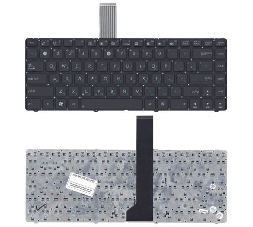 Клавиатура для ноутбука Asus K45, U43F, U44, U46 (RU) черная без рамки [10170]
