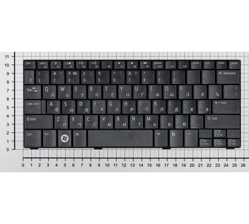 Клавиатура для ноутбука Dell Inspiron mini 10v, 1010, 1011 (RU) черная