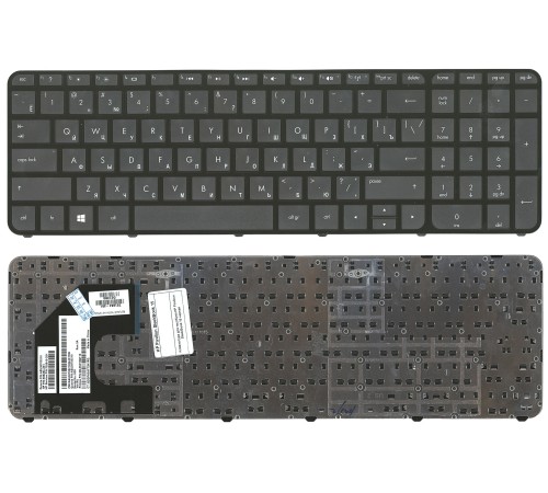 Клавиатура HP Pavilion SleekBook 15-B (RU) черная, с черной рамкой