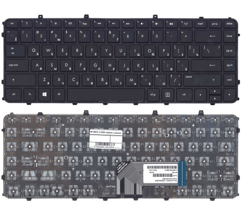 Клавиатура для ноутбука HP ENVY 4-1000 (RU) черная с рамкой