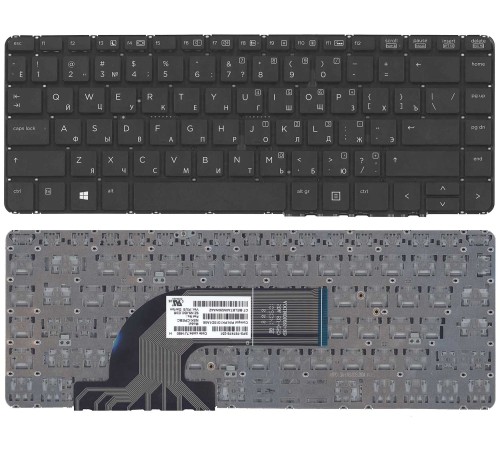 Клавиатура для ноутбука HP 640 G1 (RU) черная с подсветкой