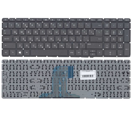 Клавиатура для ноутбука HP Pavilion 250 G4; 255 G4; 15-af000 pk131em2a08 (RU) черная без рамки
