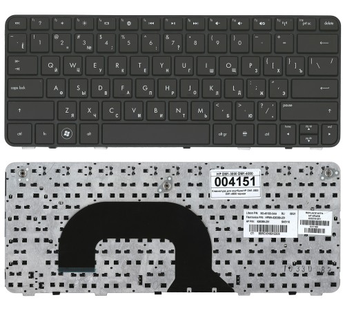 Клавиатура HP DM1-3000 DM1-4000 (RU) С РАМКОЙ, черная