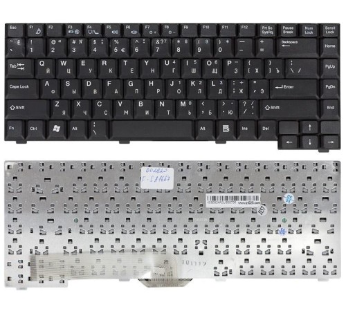 Клавиатура для ноутбука Fujitsu-Siemens A1667 A3667 L6825 (RU) черная
