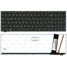 Клавиатура для ноутбука Asus N56, N56V, N76, N550, N750, Q550 черная с подсветкой [10191]