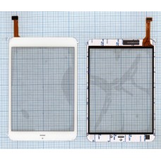 Сенсорное стекло (тачскрин) для планшета Fly Flylife Connect 7.85 3G Slim белый [T00132]