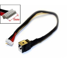 Разъем питания для ноутбука LENOVO B560, V560, 50.4JW07.001, с кабелем, коннектор 8мм [20508]