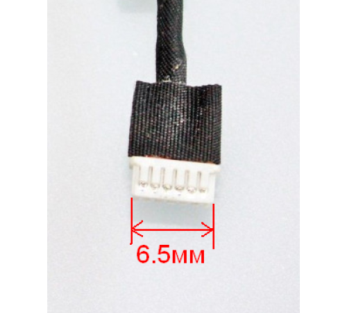 Разъем для ноутбука LENOVO B460 B560 V460 с кабелем, коннектор 6.5мм [20509]