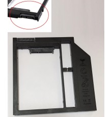 Переходник, салазки дополнительного HDD / SSD SATA-III кредл в отсек CD/DVD 9.5 mm [HDDROM-9]