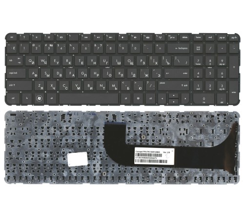 Клавиатура для ноутбука HP Pavilion m6-1000 ENVY m6-1100 m6-1200 (RU) черная