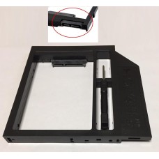 Переходник, салазки дополнительного HDD / SSD SATA-III кредл в отсек CD / DVD 12.7 mm, пластик [HDDROM-12]
