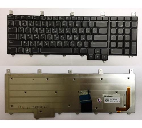 Клавиатура для ноутбука Dell Alienware M17X (RU) черная с подсветкой [10194]