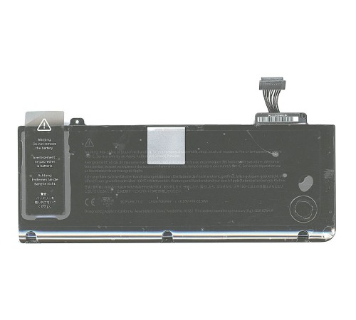 Аккумуляторная батарея (A1278, A1322) для ноутбука AppleMacBook 13* 63,5Wh, черная (Ориг.)