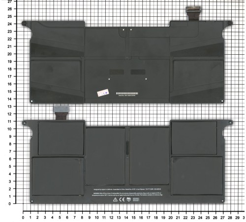 Аккумуляторная батарея (A1375) для ноутбука Apple MacBook Air 11-Inch 35Wh, черная