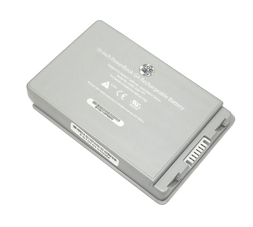 Аккумуляторная батарея (A1078) для ноутбука Apple PowerBook G4 15-inch 5200mAh, серебристая (OEM)