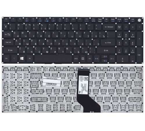 Клавиатура для ноутбука Acer Aspire E5-573, E5-522 (RU) черная