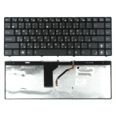 Клавиатура для ноутбука Asus UL30 K42 K43 X42 (RU) черная с подсветкой