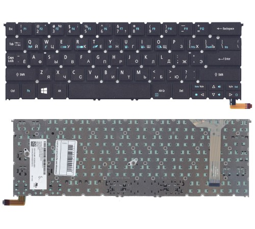 Клавиатура для ноутбука Acer Aspire R13 R7-371 R7-371T (RU) черная