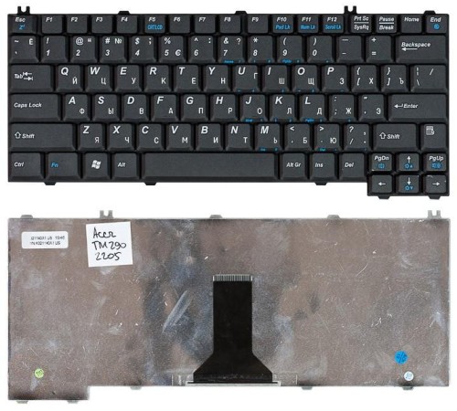 Клавиатура для ноутбука Acer TravelMate 290 3950 4050 Aspire 2000 2010 2020 Extensa 2350 (RU) черная
