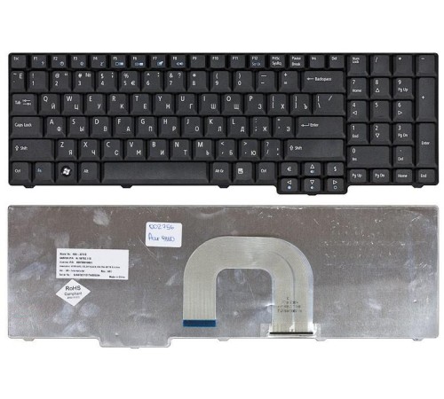 Клавиатура для ноутбука Acer Aspire 9800 9810 (RU) черная