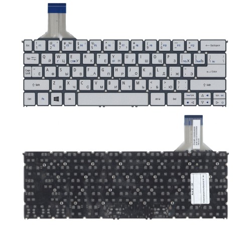 Клавиатура для ноутбука Acer S7-391 (RU) серебристая