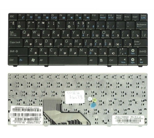 Клавиатура для ноутбука Asus T91MT (RU) черная