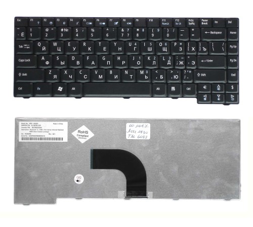 Клавиатура для ноутбука Acer Aspire 2930 2930Z Travelmate 6293 (RU) черная