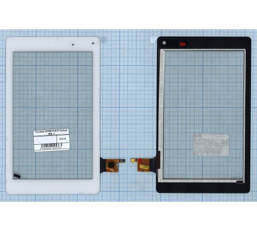 Сенсорное стекло (тачскрин) 070367-01A-V1 VER. 2 белое