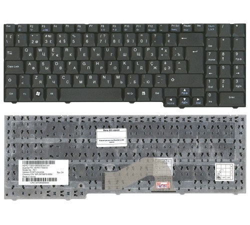 Клавиатура для ноутбука Benq A53 (RU) черная