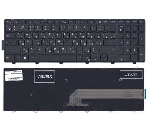 Клавиатура для ноутбука Dell Inspiron 15-5000 5547 5521 5542 (RU) черная с рамкой