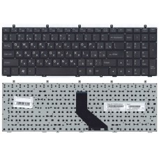 Клавиатура для ноутбука DNS 0170720 Clevo W350 w370 (RU) черная (плоский ENTER)